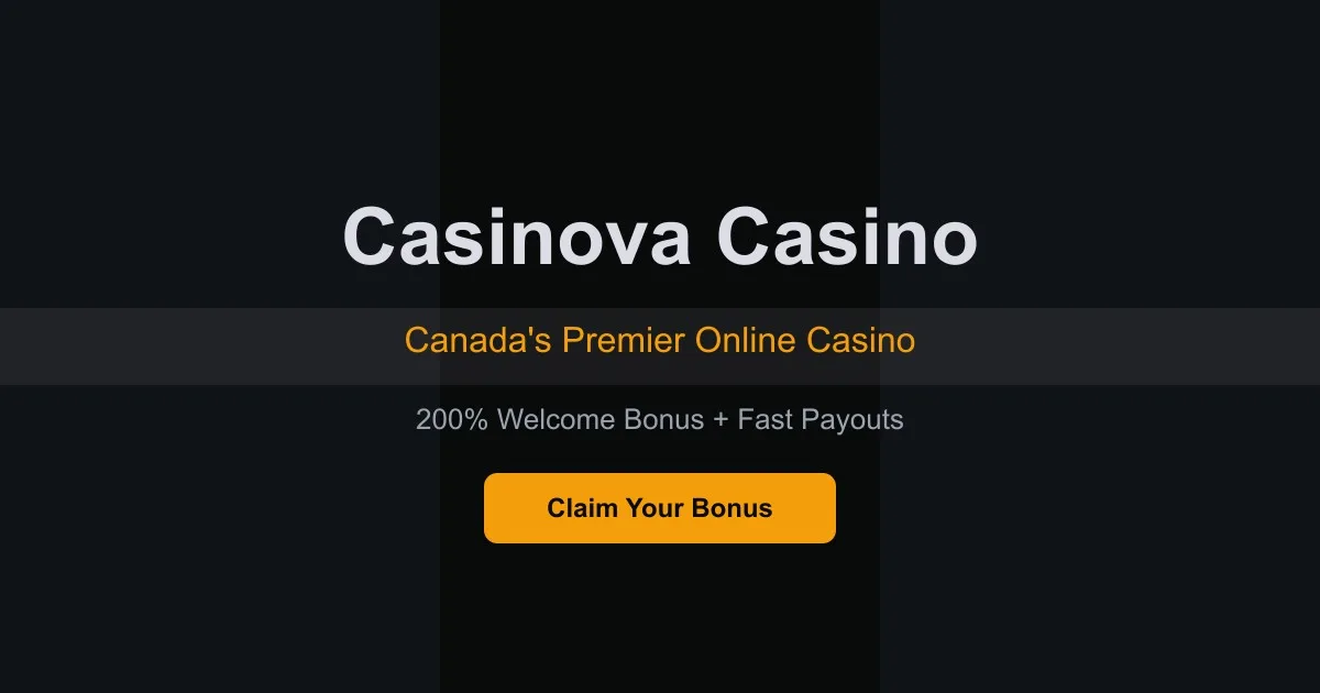 Casinova casino bonus